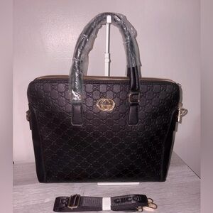 Designer inspired laptop bag briefcase